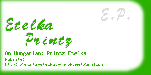 etelka printz business card